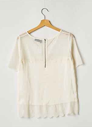 Top coupe fluide manches courtes beige THE KOOPLES femme