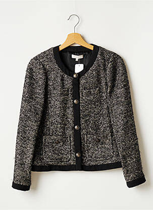 Veste chic fermeture boutonnée sur le devant noir SANDRO femme