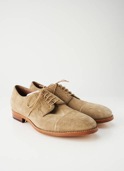Derbies nubuck talon bas beige PAUL SMITH homme