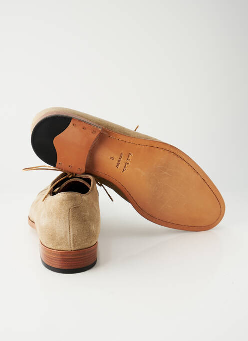 Derbies nubuck talon bas beige PAUL SMITH homme