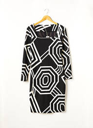 Robe mi-longue manches longues manches longues noir MON AMOUR femme
