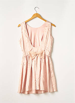 Robe courte coupe fluide sans manche rose ANKOREL femme