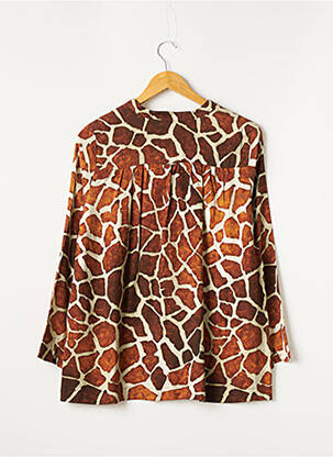Blouse manches longues manches longues marron R NINETY FIFTH femme