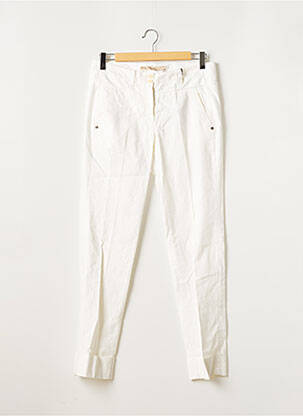 Pantalon 7/8 tissage popeline taille normale beige MARITHE & FRANCOIS GIRBAUD femme