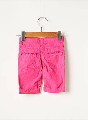 Pantalon droit resserrée sur le bas taille ajustable rose 3 POMMES fille