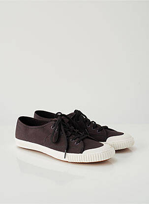 Baskets empiècements bout rond noir TRETORN homme