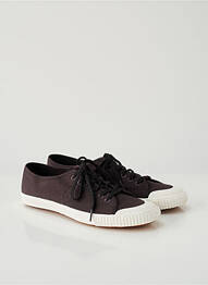 Baskets empiècements bout rond noir TRETORN homme
