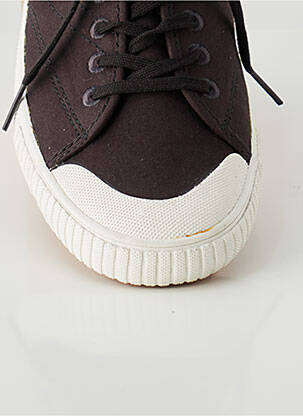 Baskets empiècements bout rond noir TRETORN homme