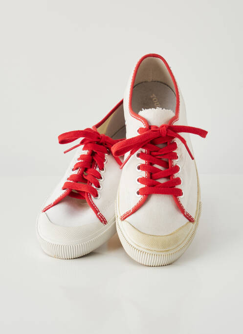 Baskets fermeture lacets bout rond rouge TRETORN garcon