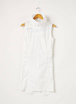 Robe mi-longue sans manche sans manche blanc HARDCORE SESSION femme
