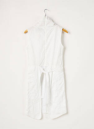 Robe mi-longue sans manche sans manche blanc HARDCORE SESSION femme