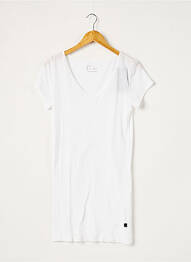 Robe courte manches courtes manches courtes blanc I LOVE MY T'S femme