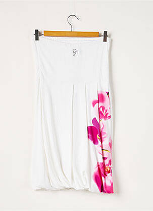 Robe courte sans manche sans manche blanc GUESS BY MARCIANO femme