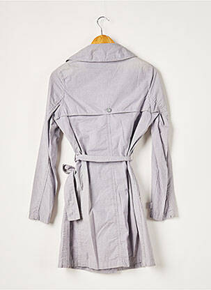 Trench tissage popeline sans capuche bleu AEM'KEI femme