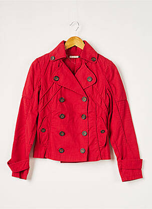 Veste casual col tailleur rouge 2 TWO femme