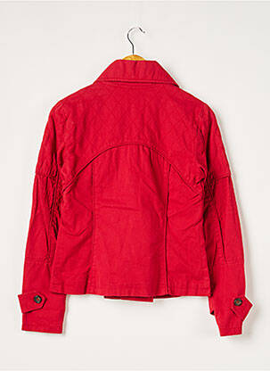 Veste casual col tailleur rouge 2 TWO femme