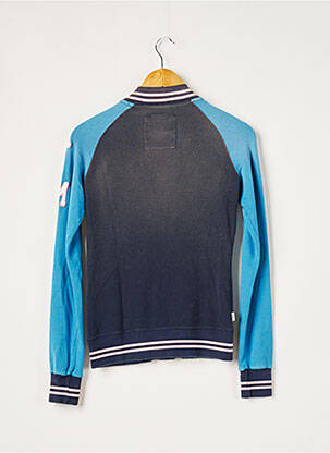 Blouson fermeture pressionnée bleu FRANKLIN MARSHALL femme