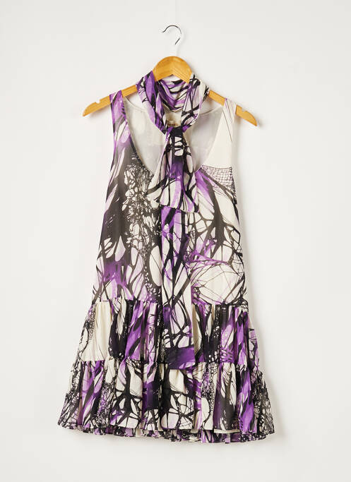Robe courte coupe évasée sans manche violet DIESEL femme