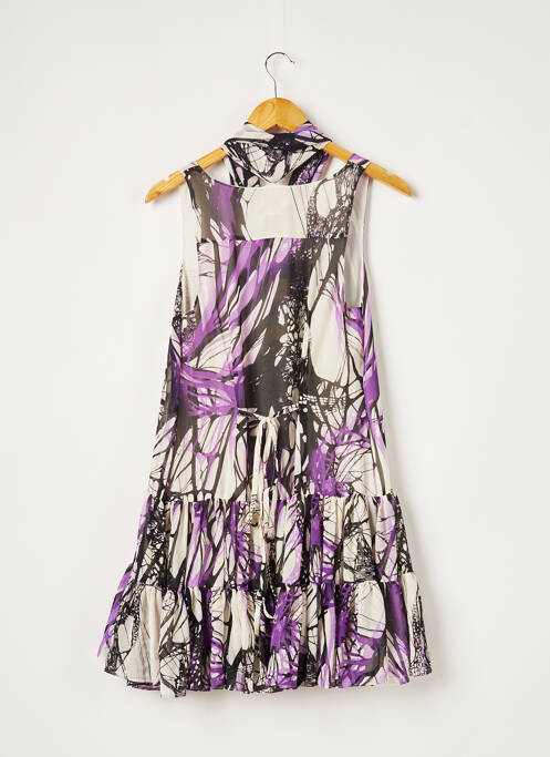 Robe courte coupe évasée sans manche violet DIESEL femme