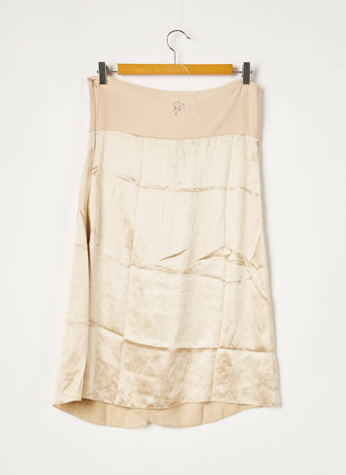 Robe courte col v fines bretelles beige GUESS BY MARCIANO femme