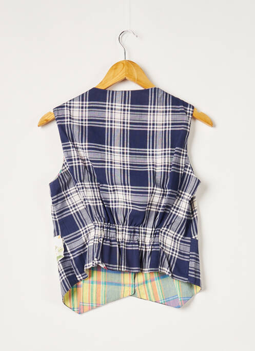 Gilet sans manche coupe cintrée bleu EUREKA femme