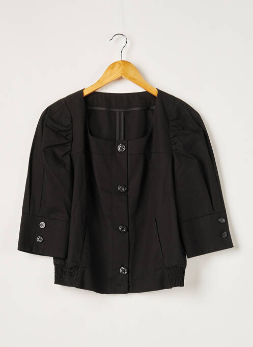 Veste casual col rond noir BILL TORNADE femme