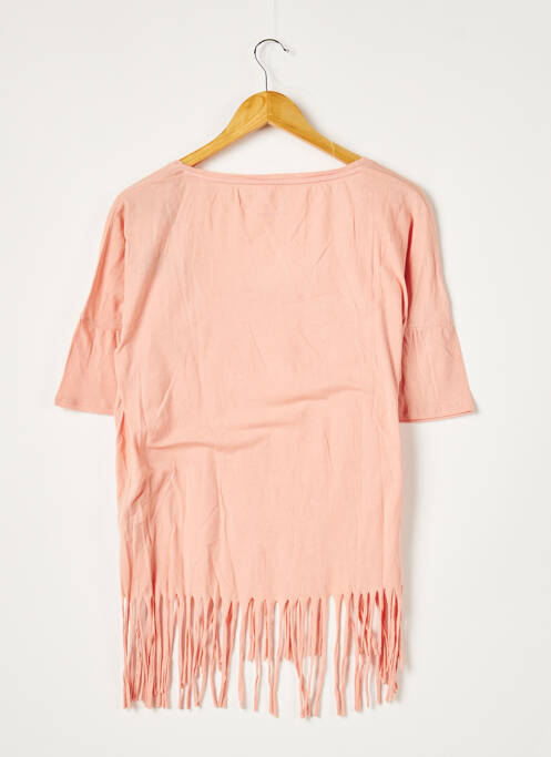 Tunique manches courtes rose I LOVE MY T'S pour femme