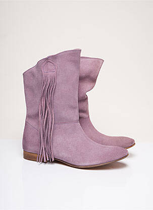 Bottines/Boots violet ETIK pour femme
