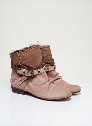 Bottines/boots talon bas talon plat jusqu'à 3cm marron FELMINI femme