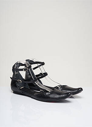 Ballerines matière lisse talon plat jusqu'à 3cm noir IPPON STYL femme