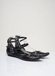 Ballerines matière lisse talon plat jusqu'à 3cm noir IPPON STYL femme