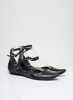 Ballerines matière lisse talon plat jusqu'à 3cm noir IPPON STYL femme