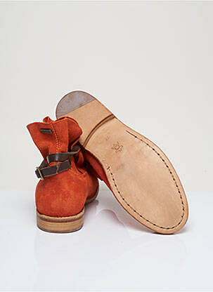 Bottines/boots nubuck talon plat jusqu'à 3cm orange BEE.FLY femme