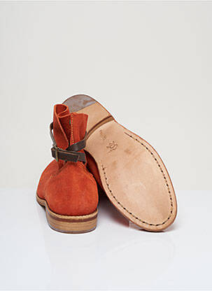 Bottines/boots nubuck talon plat jusqu'à 3cm orange BEE.FLY femme