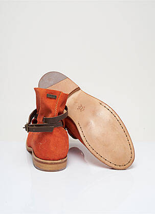Bottines/boots nubuck talon plat jusqu'à 3cm orange BEE.FLY femme