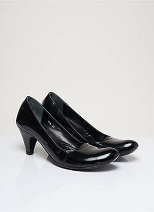 Escarpins matière lisse talon de 7 à 9cm noir IPPON STYL femme