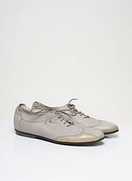 Derbies matière lisse talon plat jusqu'à 3cm gris OXS femme
