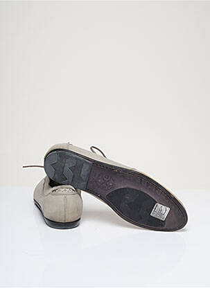 Derbies matière lisse talon plat jusqu'à 3cm gris OXS femme