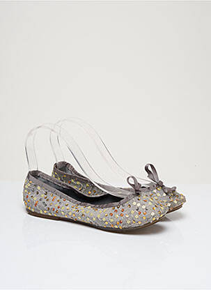 Ballerines semelle amovible talon plat jusqu'à 3cm gris BILL TORNADE femme