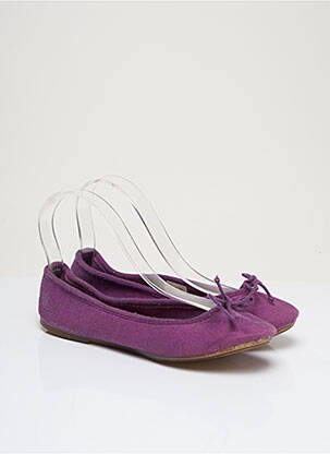 Ballerines semelle amovible talon plat jusqu'à 3cm violet BILL TORNADE femme