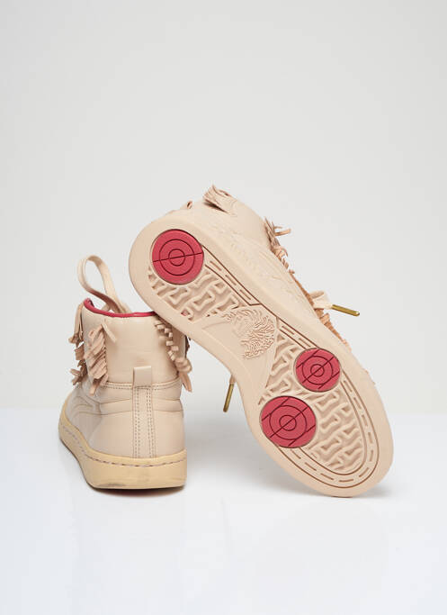Baskets matière lisse talon plat jusqu'à 3cm rose ONITSUKA TIGER femme