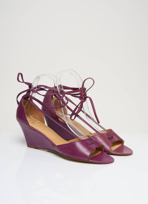 Sandales/Nu pieds violet LDC pour femme
