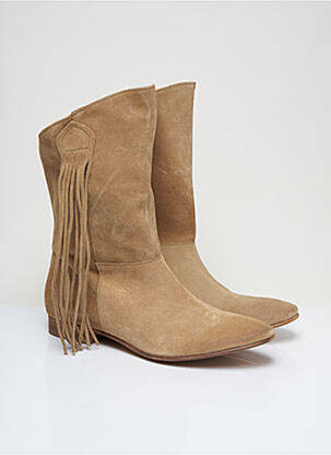 Bottines/Boots beige ETIK pour femme