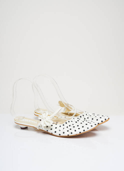 Mules/Sabots blanc CARLA pour femme