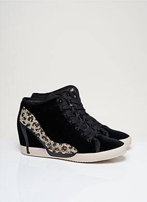Baskets talon compensé talon de 7 à 9cm noir OLO femme