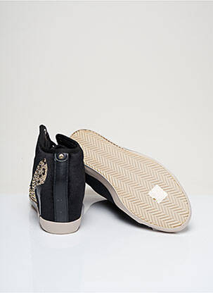Baskets talon compensé talon de 7 à 9cm noir OLO femme