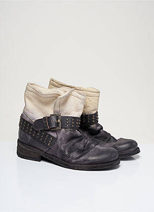 Bottines/boots matière lisse talon plat jusqu'à 3cm noir FELMINI femme