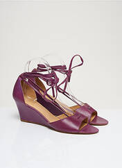 Sandales/Nu pieds violet LDC pour femme seconde vue