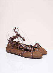 Ballerines marron THE FRENCH TOUCH pour femme seconde vue