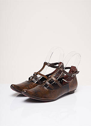 Ballerines type de semelle amortissante talon plat jusqu'à 3cm marron IPPON STYL femme